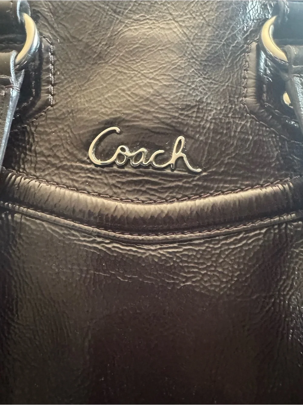 Coach Ashley Satchel - Mahogany (Dark brown) EUC  - F20464